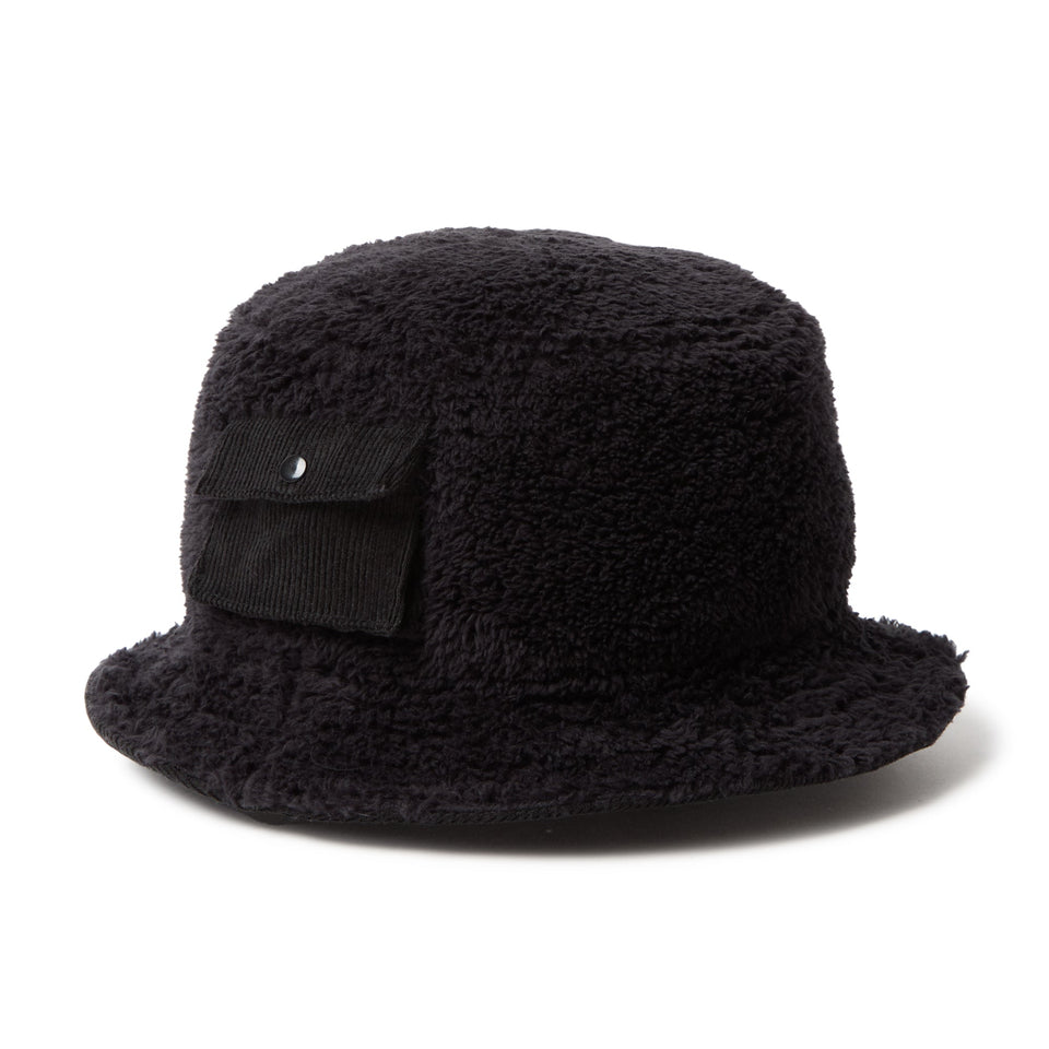 バケット01 ポケット Mink Fleece ブラック | アウトドア - 14668910 - SM | NEW ERA ニューエラ公式オンラインストア