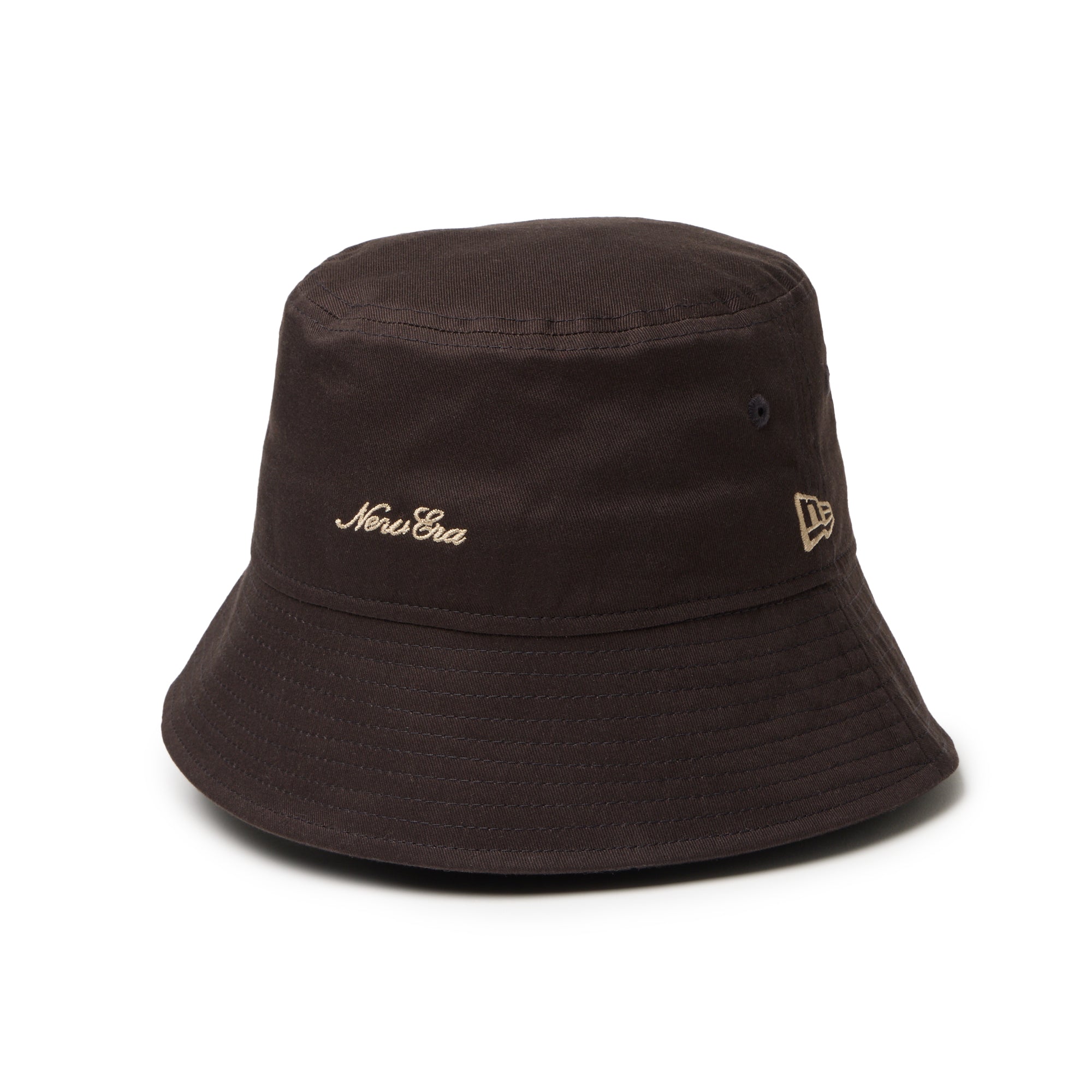 定番人気【New Era】バケット01 シンプル ロゴ刺繍 全5色 unisex バケット01 Flower Embroidery カーキ | ニューエラオンラインストア