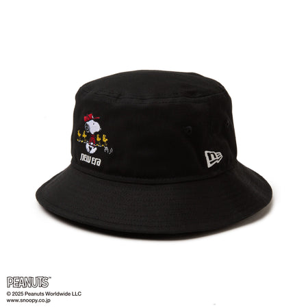 ★新品未使用★NEWERA スヌーピー　バケットハット ベージュ M/L ゴルフ NEW ERA 帽子 ハット ニューエラゴルフ バケットハット 綿