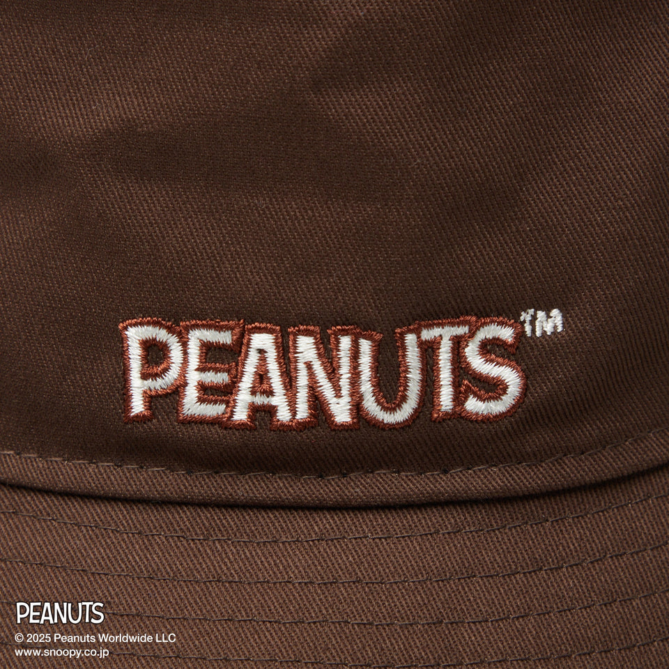 バケット01 PEANUTS ピーナッツ レザーパッチ ブラック