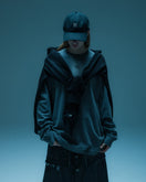 ポリスウェード フルジップフーディー Y's FW26 ブラック