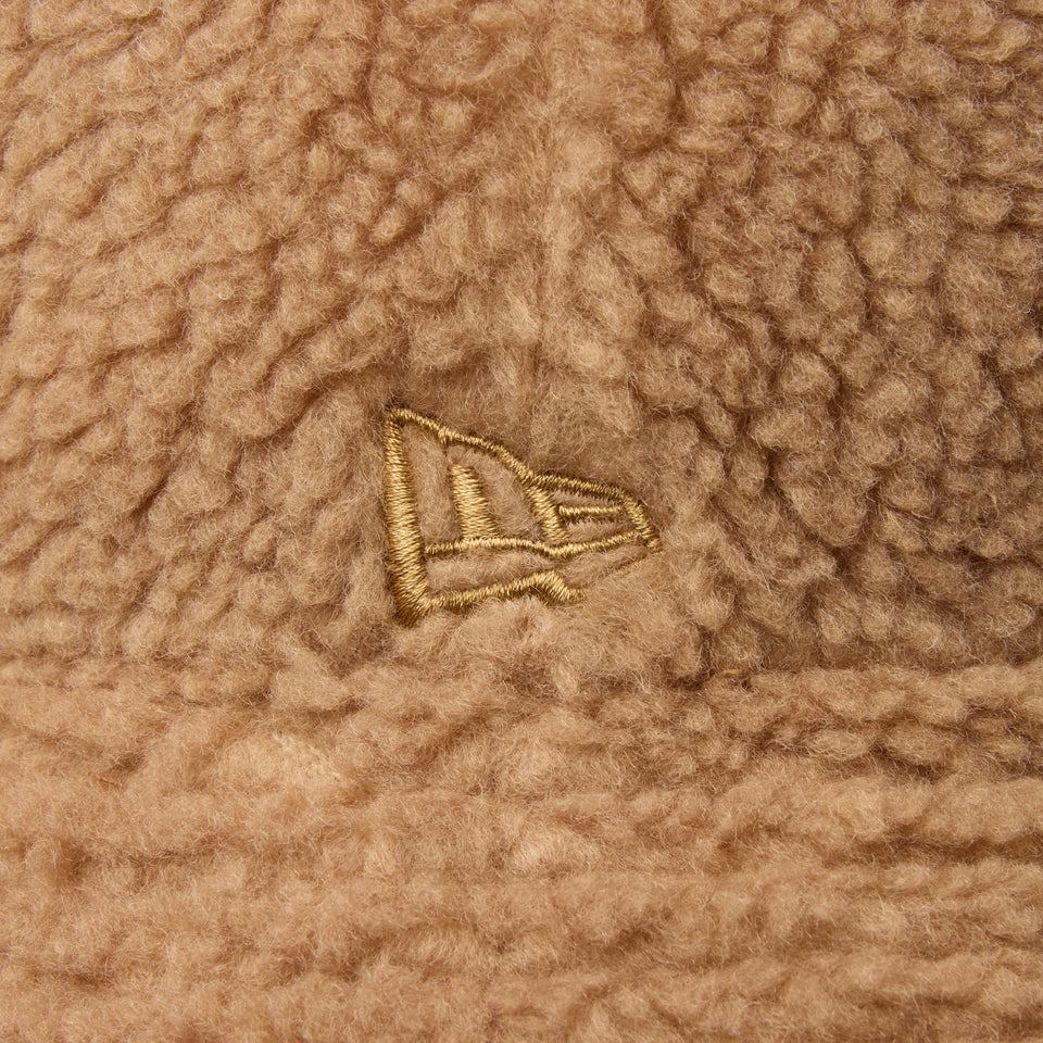 バケット03 リバーシブル Fluffy and Soft エナメルレザー ボアフリース ブラウン - 14348607 - SM | NEW ERA ニューエラ公式オンラインストア