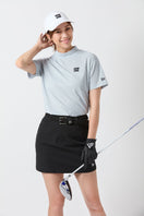 Women's 半袖 ミッドネック Tシャツ Logo Embroidery  グレー | ゴルフ | NEW ERA ニューエラ公式オンラインストア
