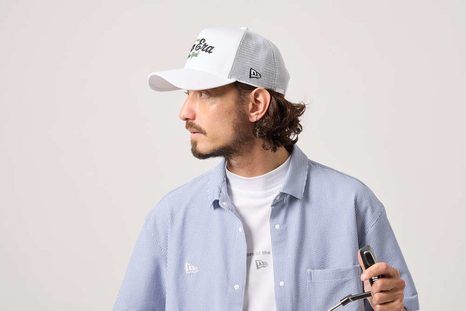 9FORTY A-Frame トラッカー New Era New York ホワイト | ゴルフ