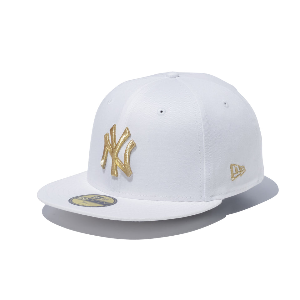 59FIFTY ニューヨーク・ヤンキース ホワイト × ゴールド | ニューエラ 