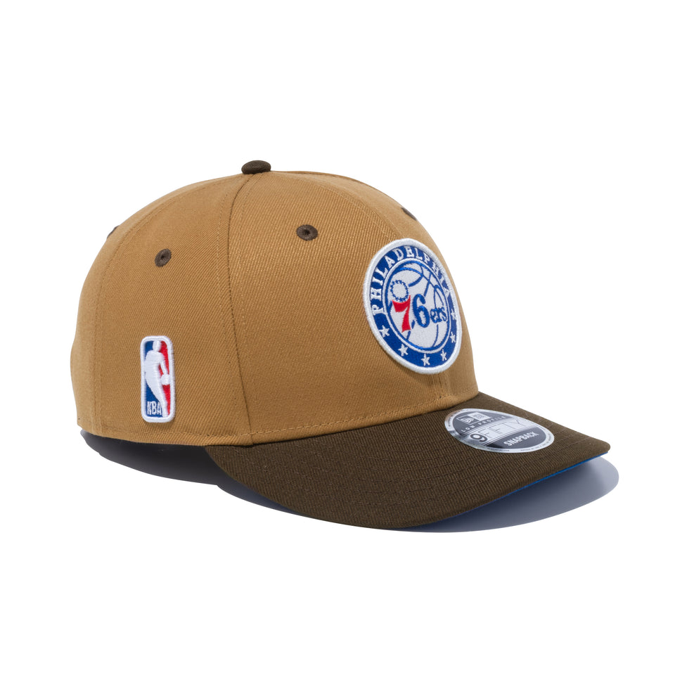 LP 9FIFTY NBA Color Custom フィラデルフィア・76ers ウィート ウォルナットバイザー