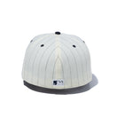 59FIFTY Pinstripe ピンストライプ ニューヨーク・ヤンキース クロームホワイト ネイビーバイザー