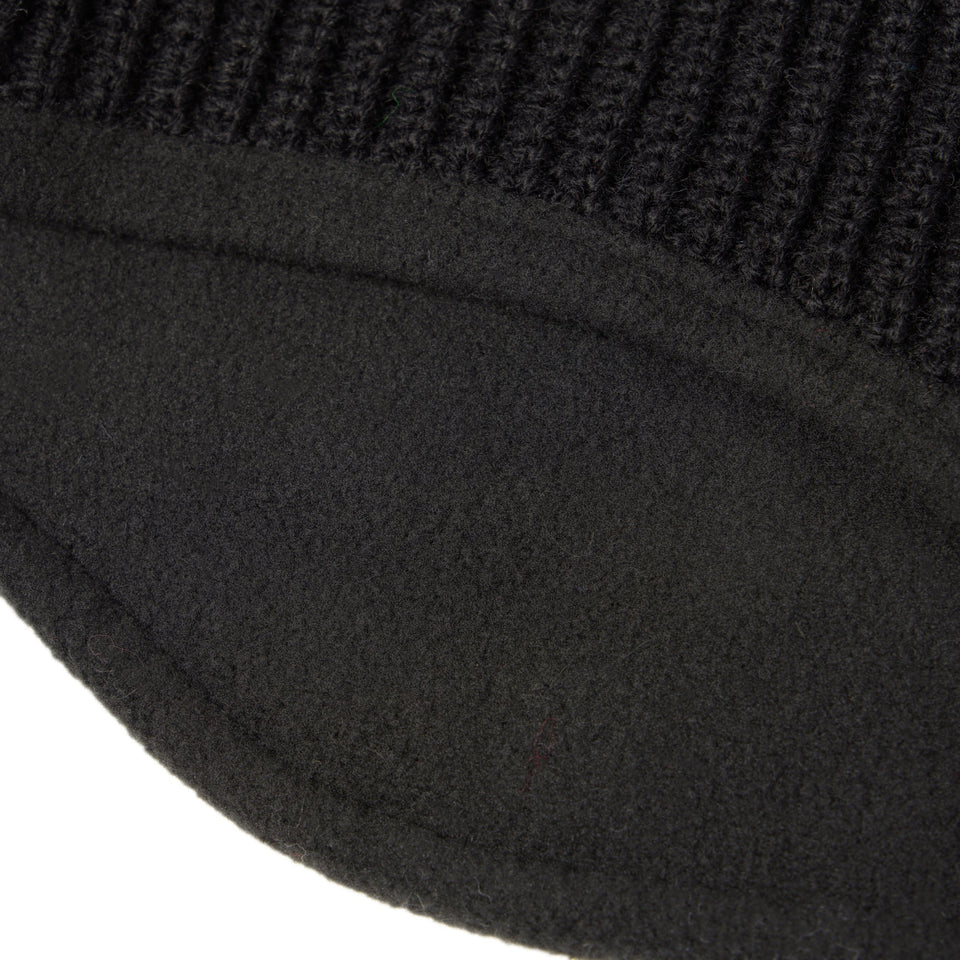 ニット イヤーウォーマー リブ ボックスロゴ ブラック - 13772520 - OSFM | NEW ERA ニューエラ公式オンラインストア