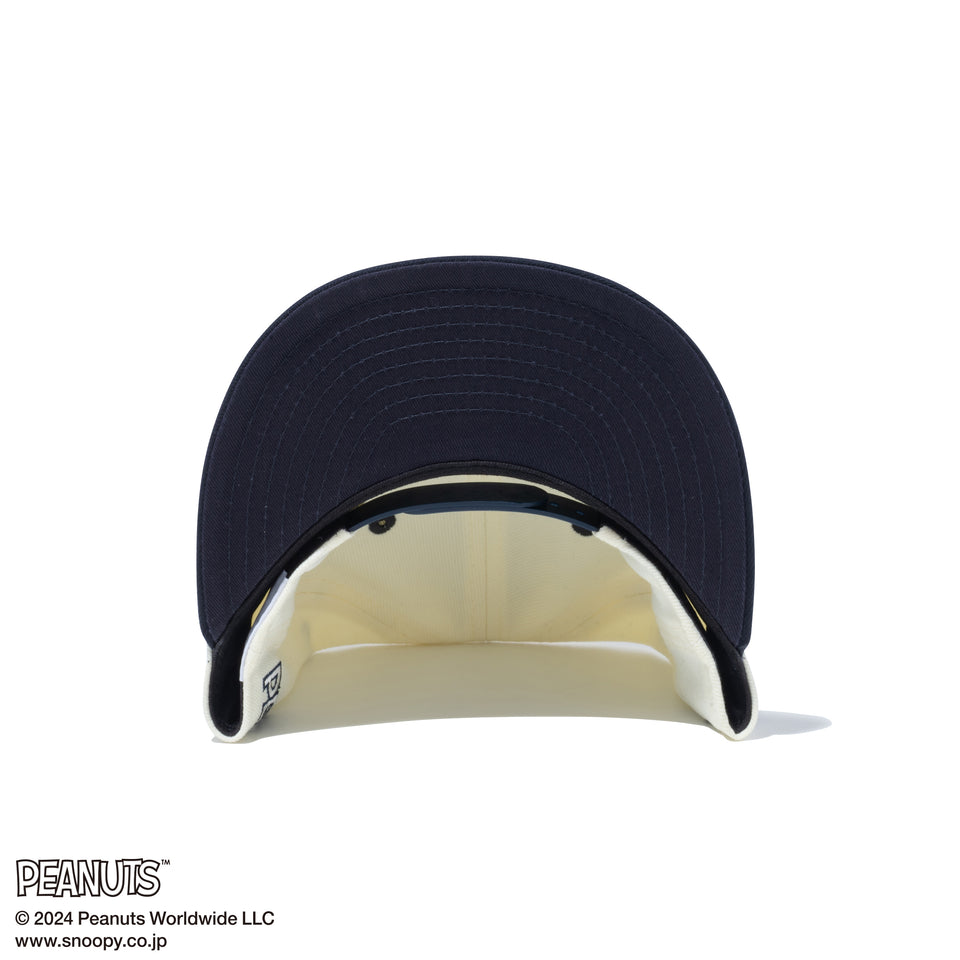 キッズ Youth 9FIFTY PEANUTS ピーナッツ フレンズ クロームホワイト ネイビーバイザー