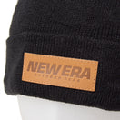 ホールガーメント カフニット レザーパッチ ブラック【ニューエラアウトドア】 - 14307201 - OSFM | NEW ERA ニューエラ公式オンラインストア