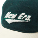 9TWENTY Melton メルトン Cheer Logo ダークグリーン オフホワイトバイザー
