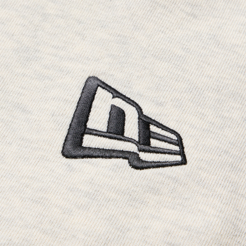 裏毛 スウェット クルーネック Flag Logo Mini オートミール