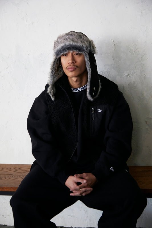 ボア ベスト ブラック - 14324733 - S | NEW ERA ニューエラ公式オンラインストア