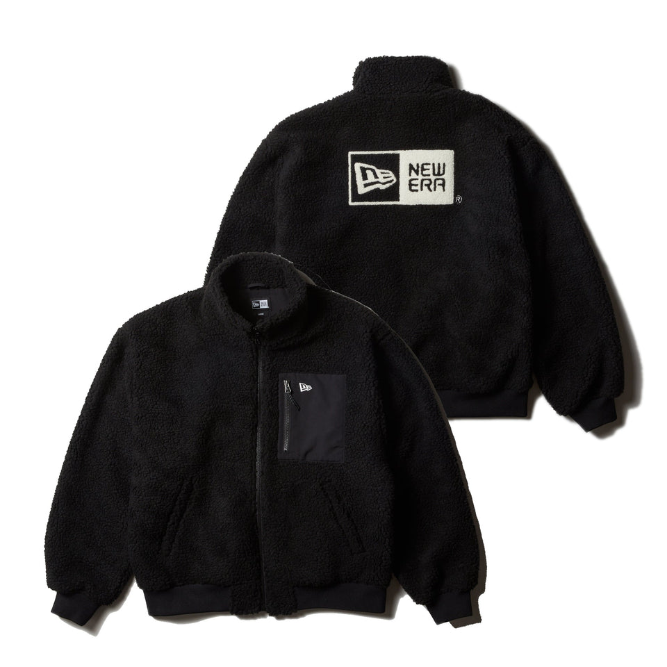 ボアブルゾン ボックスロゴ ブラック - 14324735 - S | NEW ERA ニューエラ公式オンラインストア