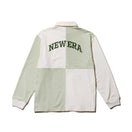 【ゴルフ】長袖 ラグビーシャツ ヘビーウェイト ブロック オフホワイト/ピスタチオ - 14326404 - S | NEW ERA ニューエラ公式オンラインストア