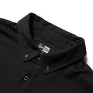 【ゴルフ】長袖 鹿の子 ボタンダウン ポロシャツ ボックスロゴ ブラック - 14326410 - S | NEW ERA ニューエラ公式オンラインストア