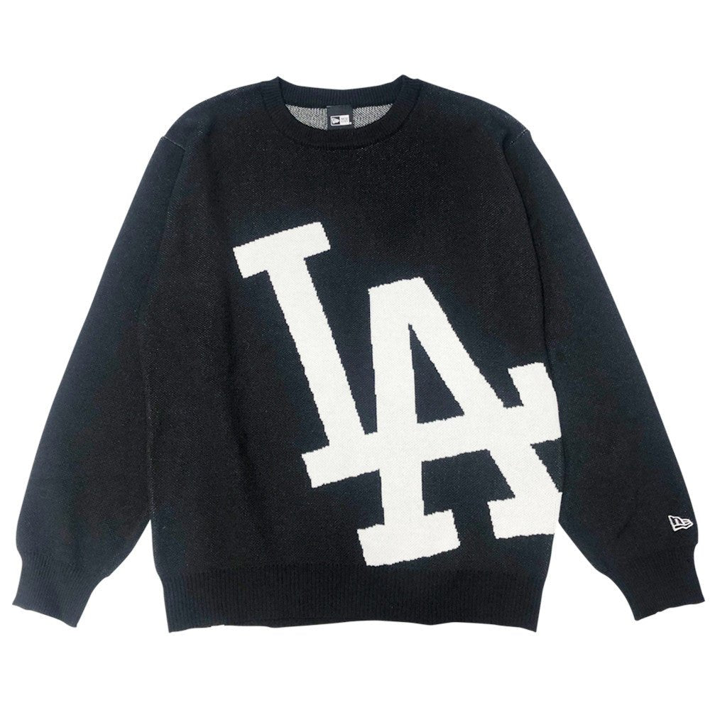 ニューエラ　ロサンゼルス LAロゴ ニットセーター ブラック XL 完売品 14326431-s-new-era-
