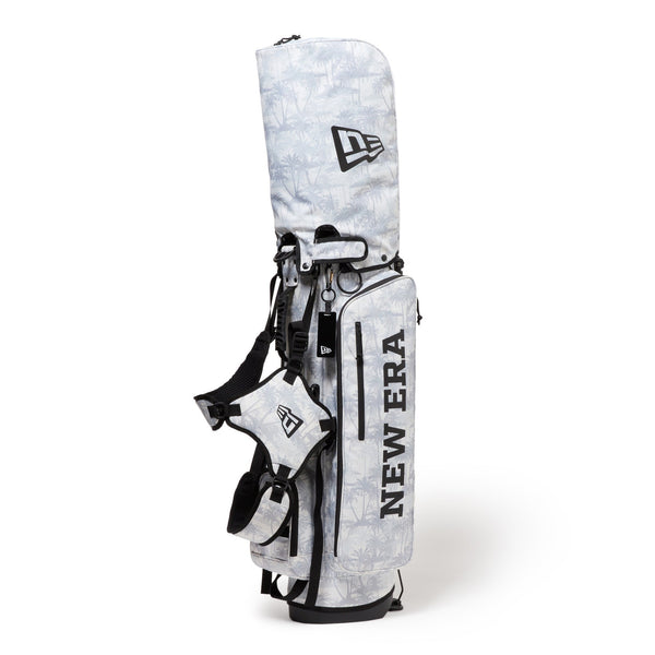 美品】NEW ERAスタンド付きゴルフバッグ ／ブラック.ホワイト／ヘッドカバー 13517853-osfm-new-era-