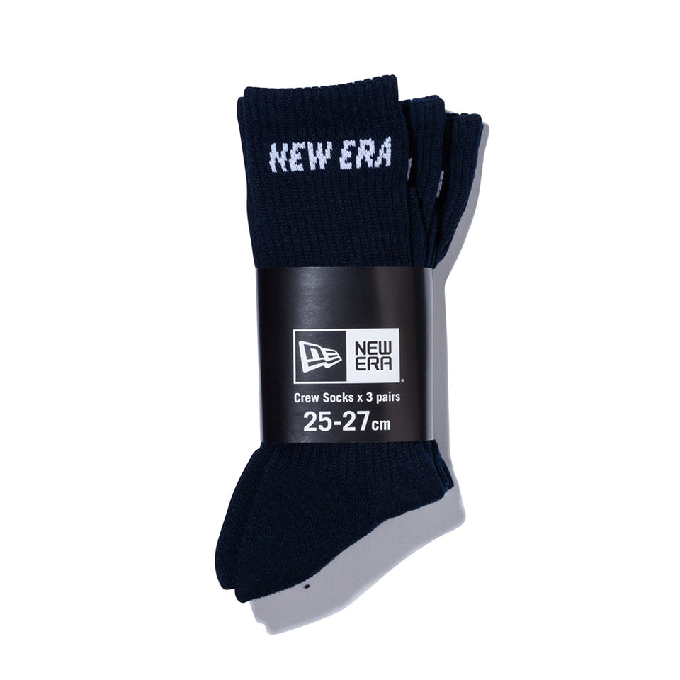 ソックス クルー 3ペア ネイビー | NEW ERA ニューエラ公式オンラインストア