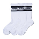ソックス クルー 3ペア ライン ホワイト | NEW ERA ニューエラ公式オンラインストア