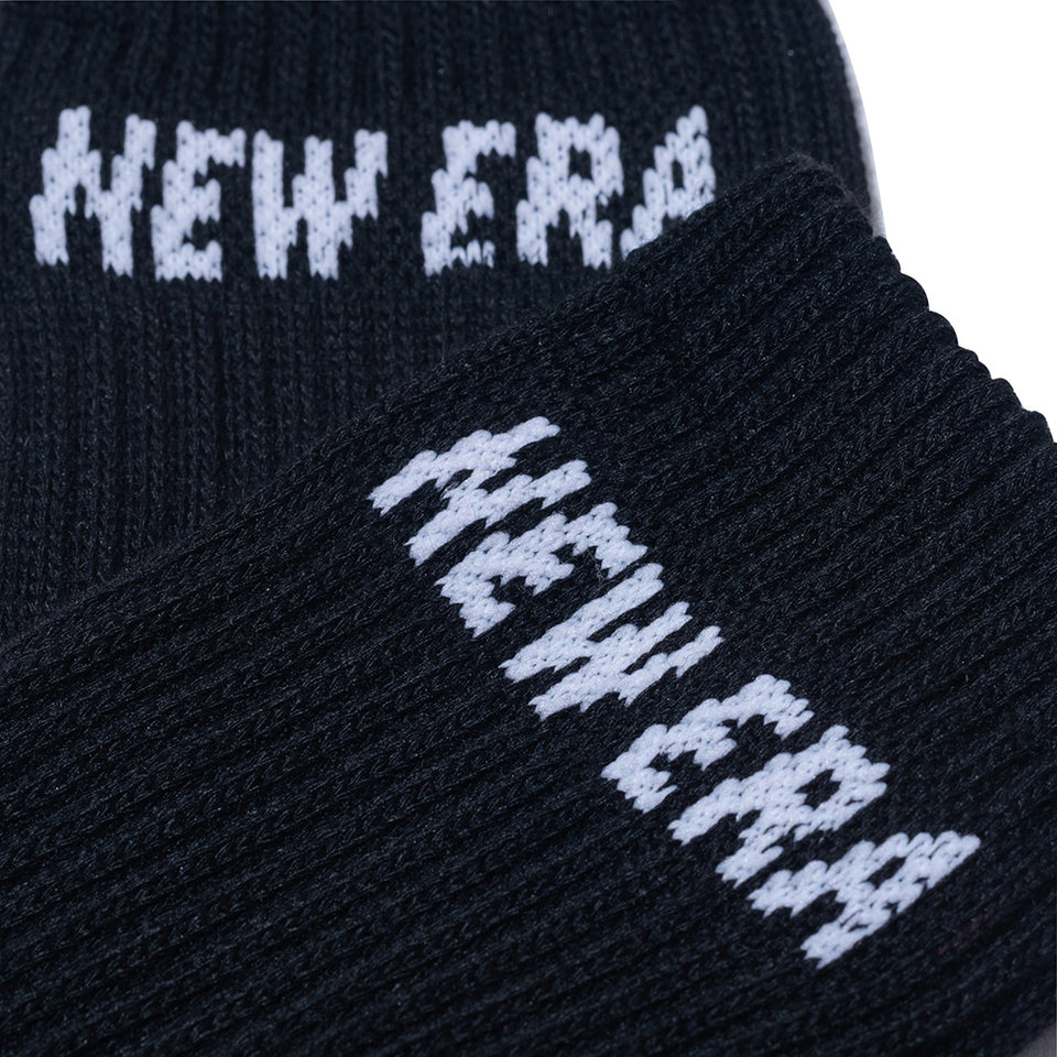 ソックス クルー 3ペア ブラック | NEW ERA ニューエラ公式オンラインストア