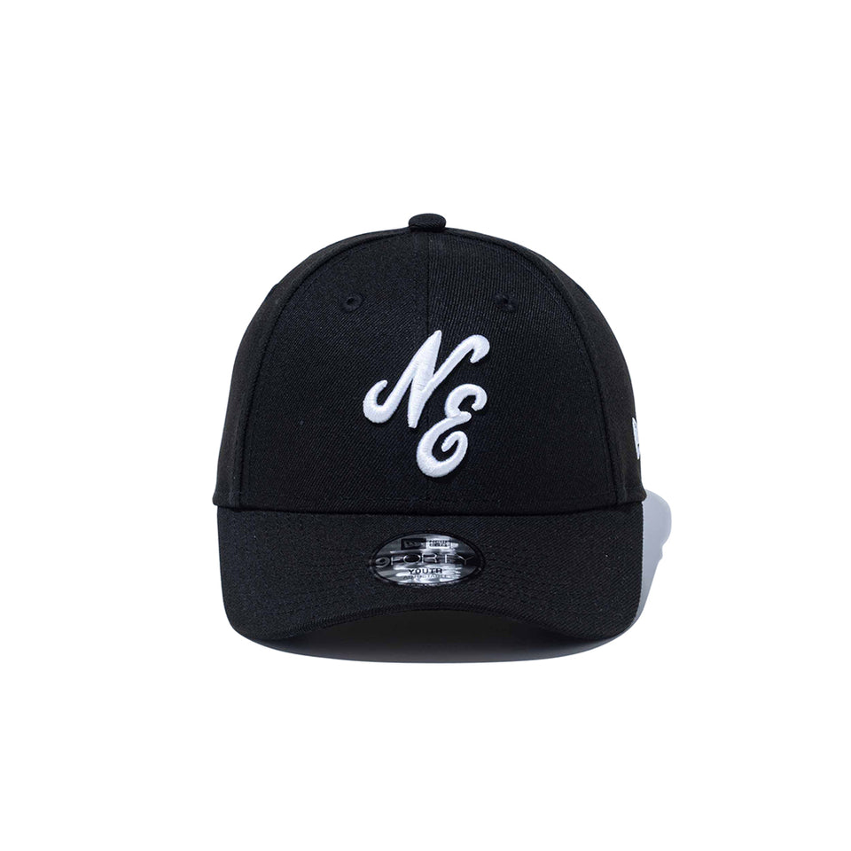Youth 9FORTY クラシックロゴ ブラック × ホワイト | NEW ERA ニューエラ公式オンラインストア