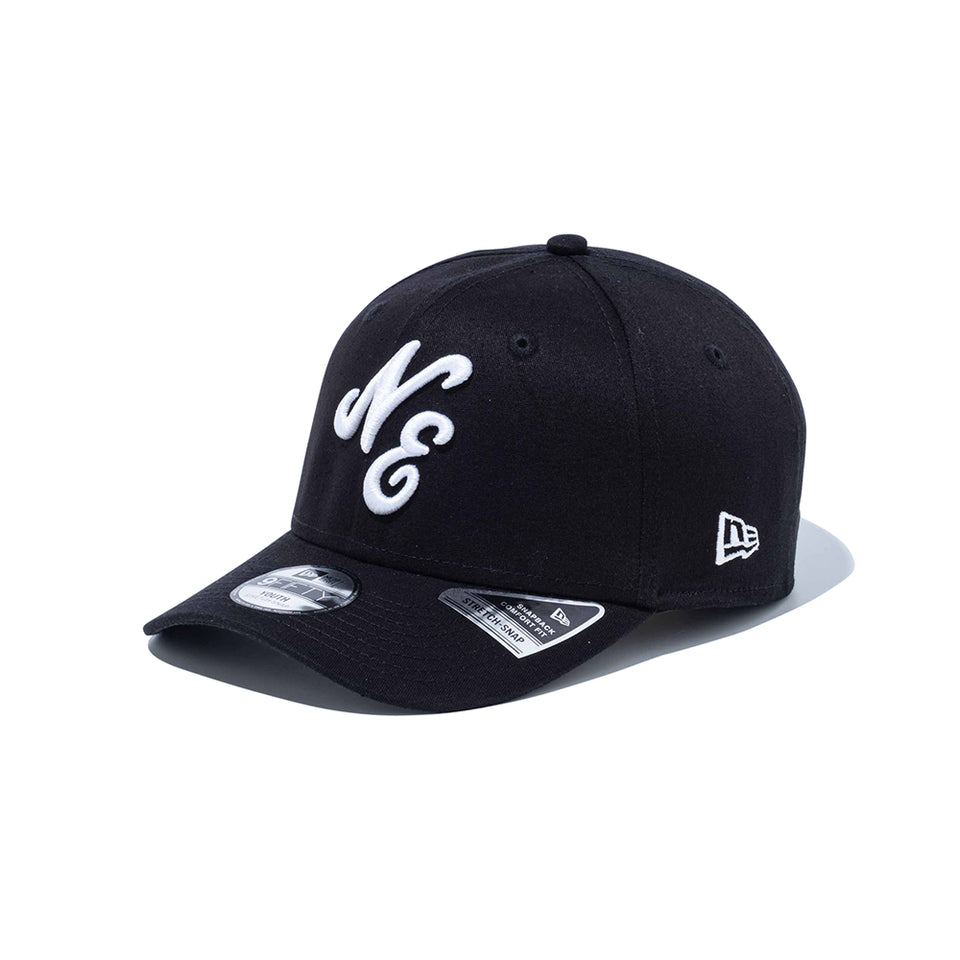 Youth 9FIFTY ストレッチスナップ クラシックロゴ ブラック × ホワイト | NEW ERA ニューエラ公式オンラインストア