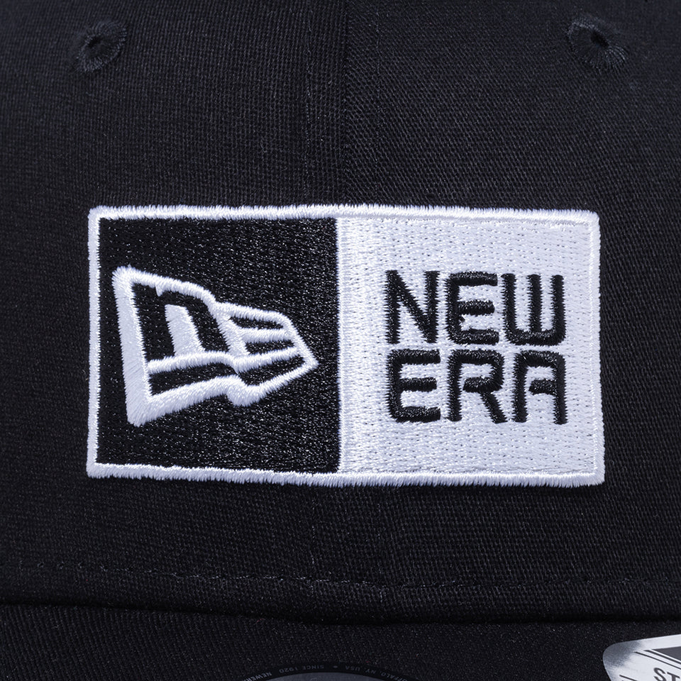 Youth 9FIFTY ストレッチスナップ ボックスロゴ ブラック × ホワイト | NEW ERA ニューエラ公式オンラインストア