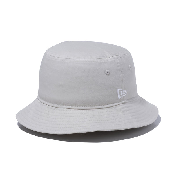 新品 STONE  コットン バケットハット 柔らかく洗いざらしたコットン刺繍バケットハット（チャコール