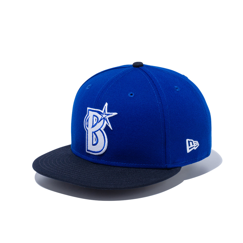 横浜DeNAベイスターズ　NEW ERA 9FIFTY 横浜DeNAベイスターズ ライトロイヤル ネイビーバイザー