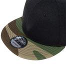 9FIFTY ベーシック ブラック ホワイトフラッグ ウッドランドカモバイザー | NEW ERA ニューエラ公式オンラインストア