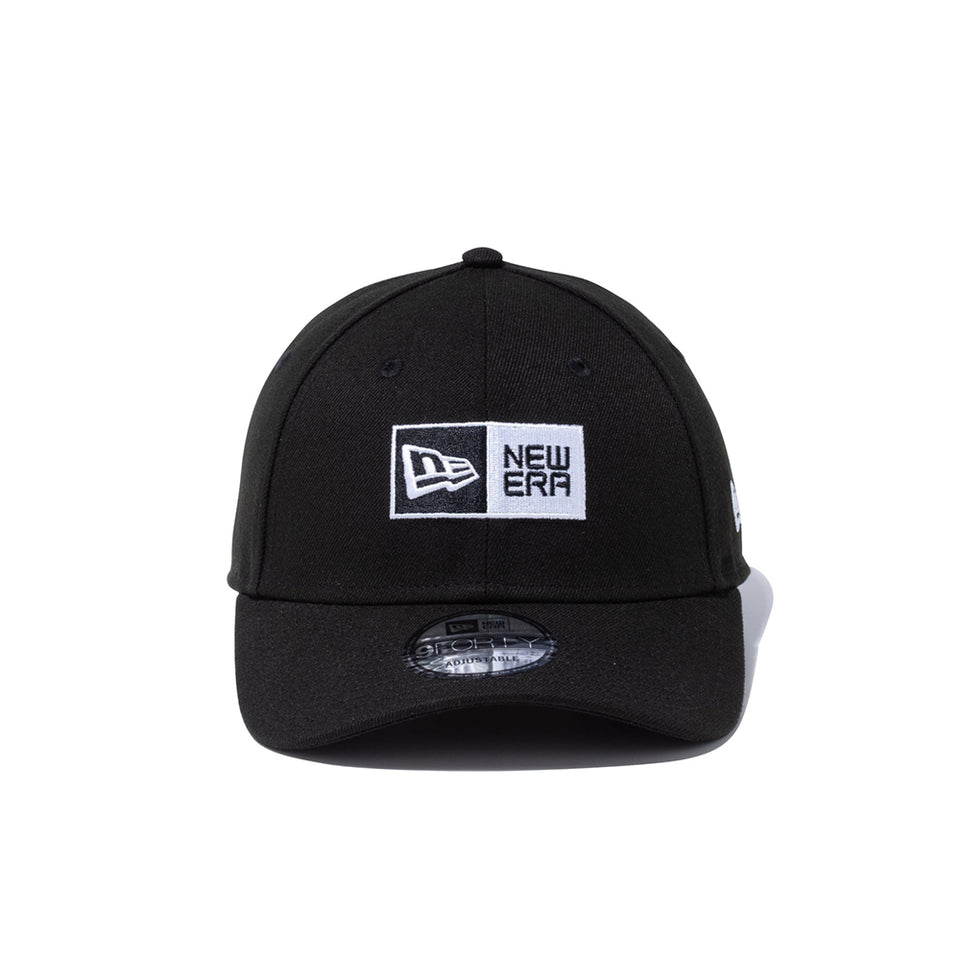 9FORTY ボックスロゴ ブラック × ホワイト | NEW ERA ニューエラ公式オンラインストア