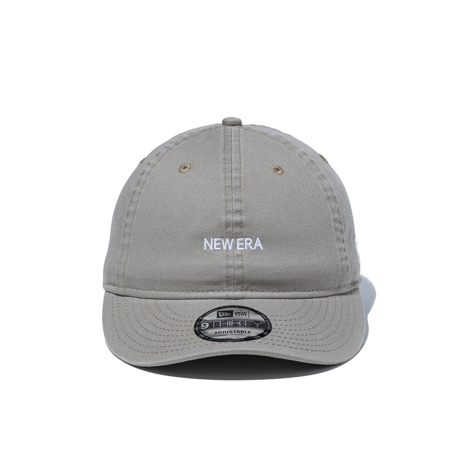 9THIRTY NEW ERA ミニロゴ ウォッシュドコットン ペブル × ホワイト | NEW ERA ニューエラ公式オンラインストア