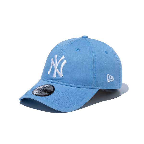 海外限定 NEWERA NY ヤンキース 9Forty スカイブルー