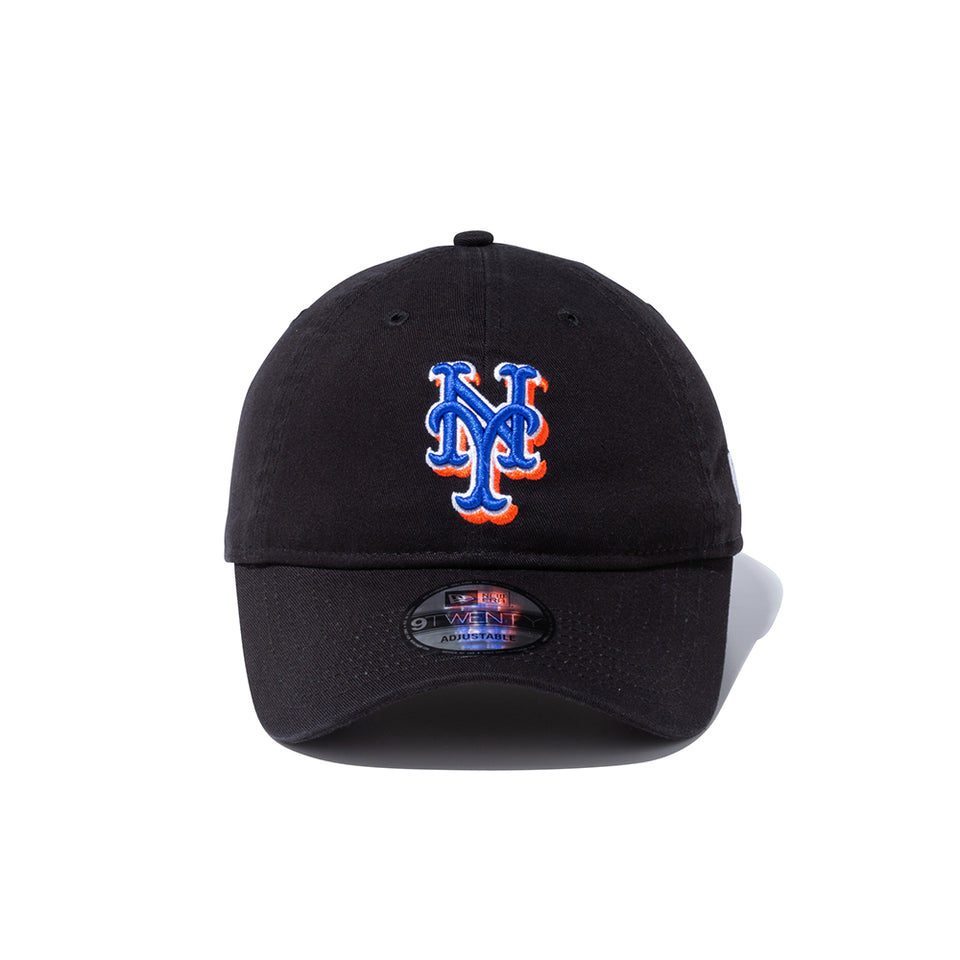 9TWENTY ニューヨーク・メッツ ウォッシュドコットン ブラック × チームカラー | NEW ERA ニューエラ公式オンラインストア