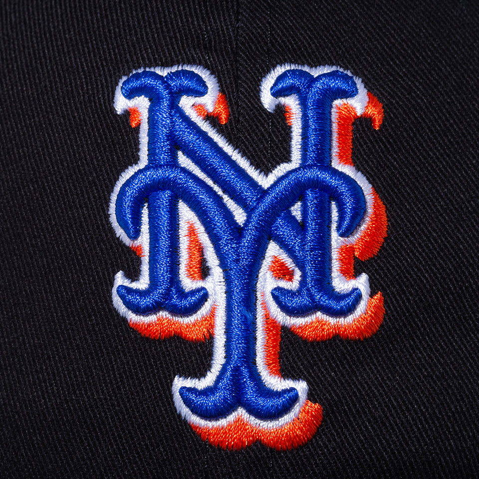 9TWENTY ニューヨーク・メッツ ウォッシュドコットン ブラック × チームカラー | NEW ERA ニューエラ公式オンラインストア