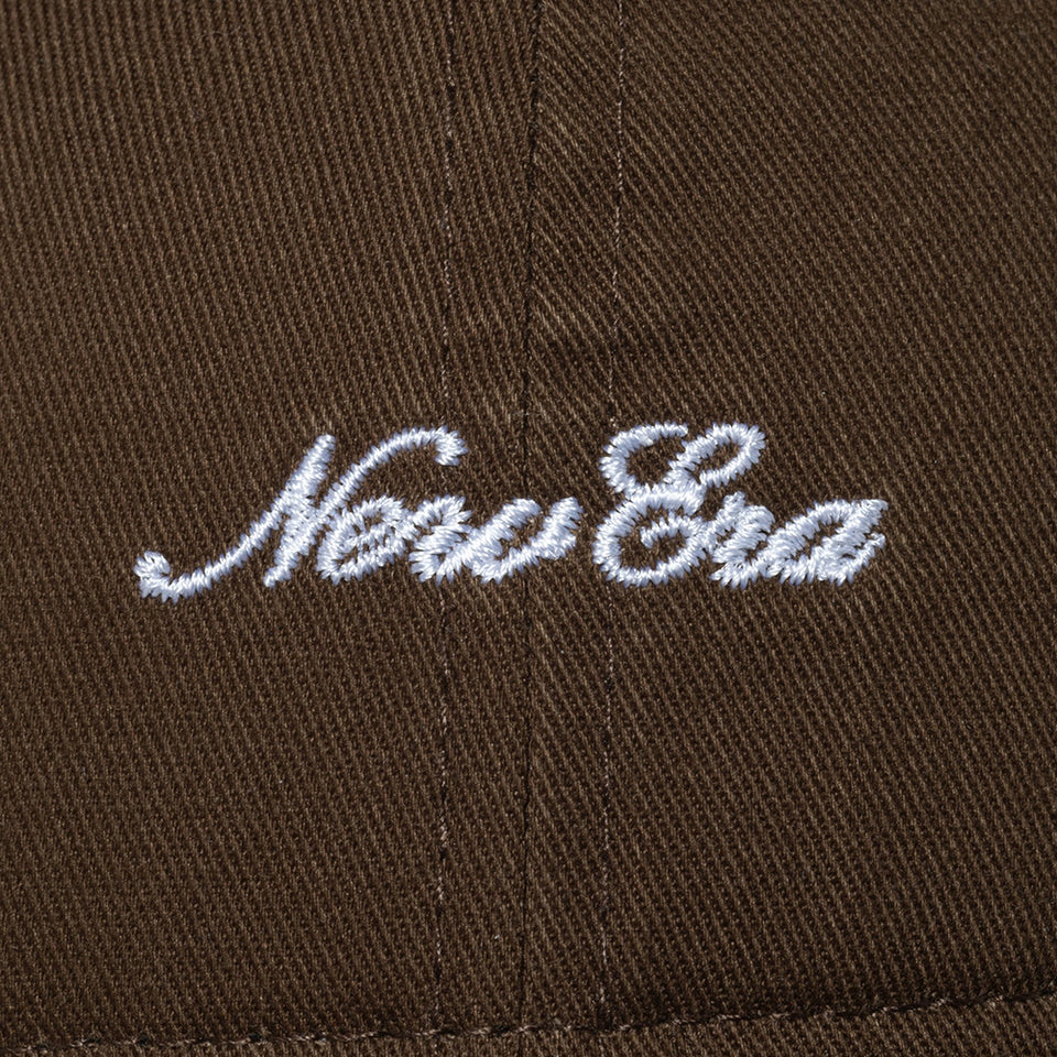 9TWENTY スクリプトロゴ ウォッシュドコットン ウォルナット × ホワイト | NEW ERA ニューエラ公式オンラインストア