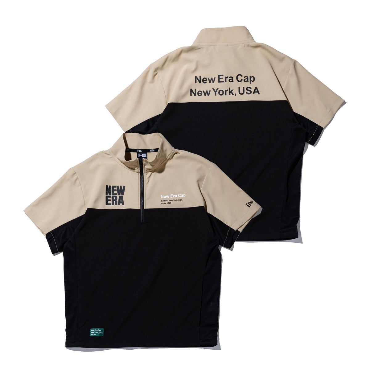【送料込】ニューエラ 半袖 クロスウェアジャケット(サイズL) ニューエラ（NEW ERA）ゴルフウェア 撥水 軽量 半袖 ハーフ