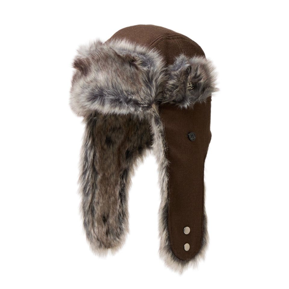 ニューエラ NEW ERA トラッパー ウール ウォルナット メンズ レディース ユニセックス ブラック ブラウン カジュアル 帽子 フライトキャップ 14667620 14667622 トラッパー ウール ウォルナット | ニューエラオンラインストア