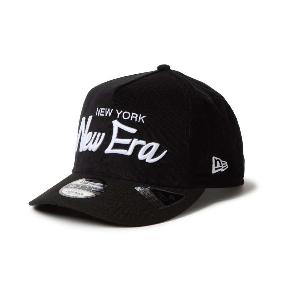 PC 9FIFTY A-Frame Corduroy NEW ERA New York ブラック | NEW ERA ニューエラ公式オンラインストア