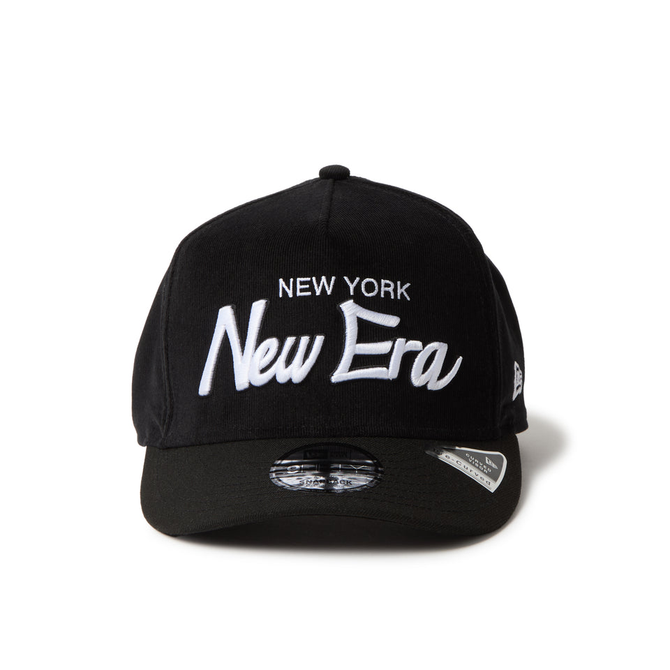 PC 9FIFTY A-Frame Corduroy NEW ERA New York ブラック | NEW ERA ニューエラ公式オンラインストア