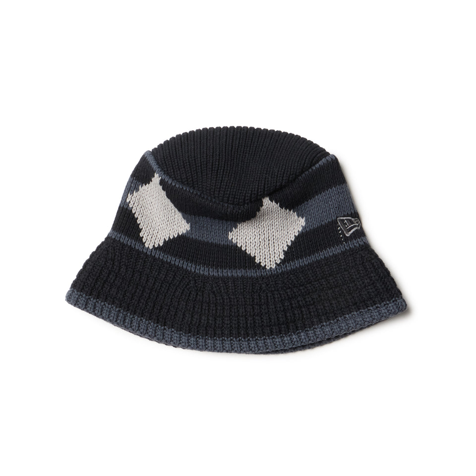ニットバケット ダイヤモンド ブラック/グラファイト | ニューエラ