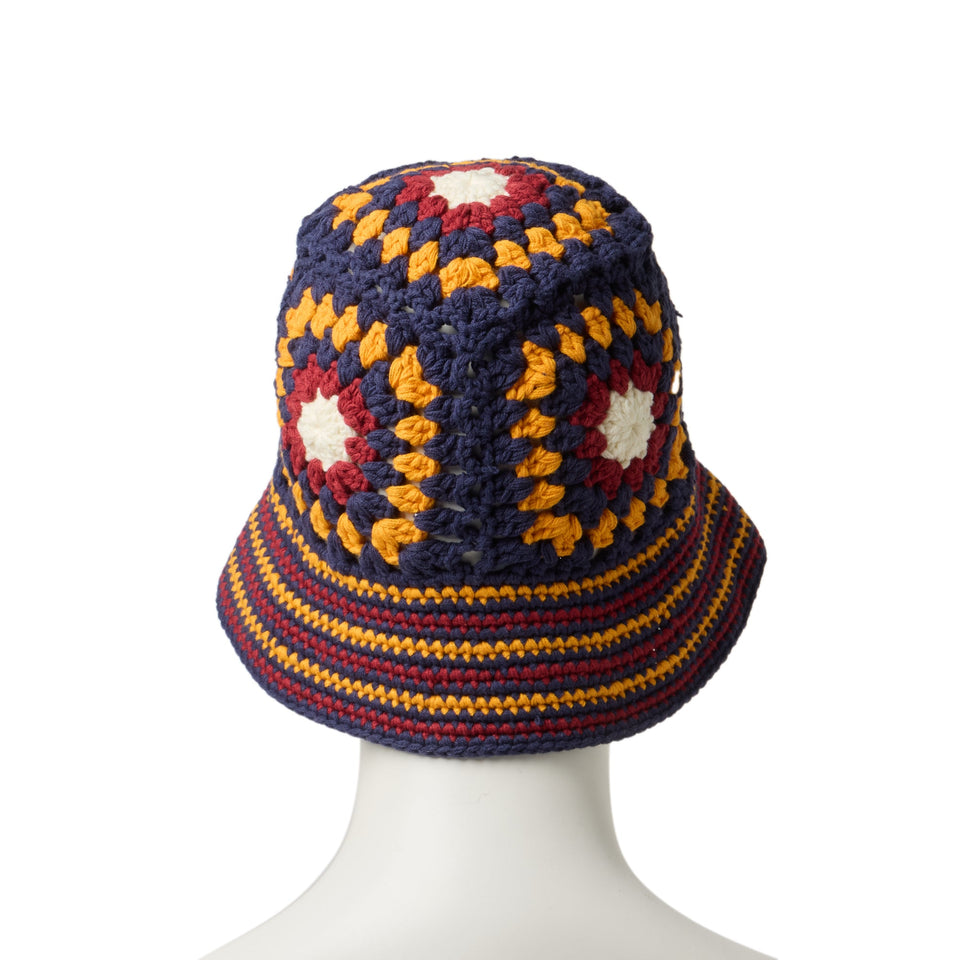 クロシェ ニットバケット ネイビー/イエロー/クローム/レッド - 14667696 - OSFM | NEW ERA ニューエラ公式オンラインストア
