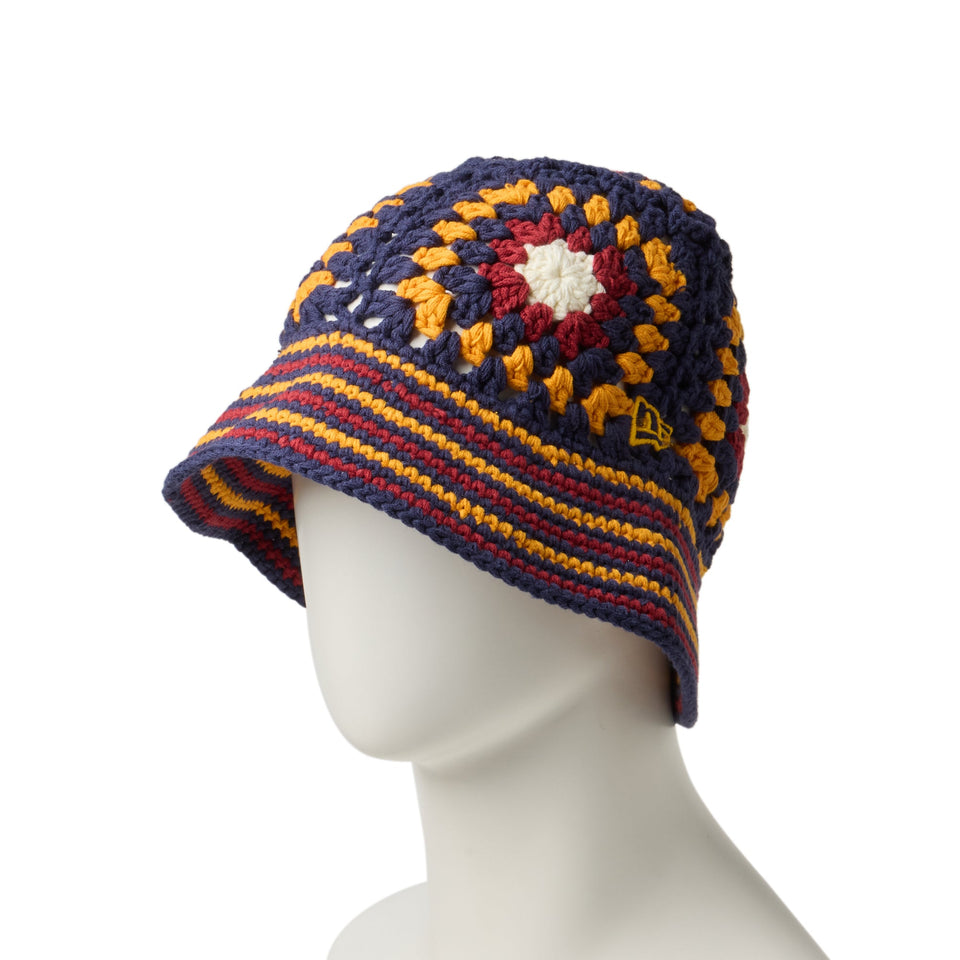 クロシェ ニットバケット ネイビー/イエロー/クローム/レッド - 14667696 - OSFM | NEW ERA ニューエラ公式オンラインストア
