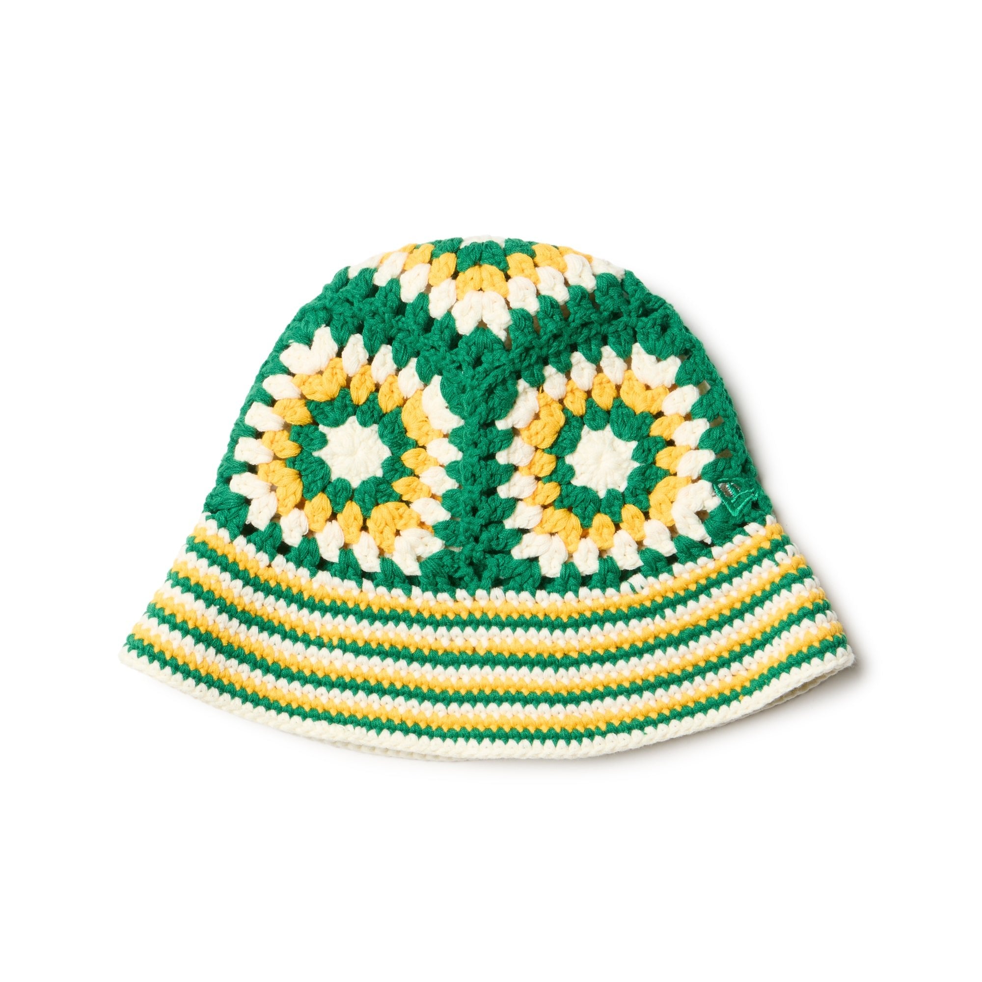 クロシェ ニットバケット グリーン/イエロー/ホワイト | ニューエラ