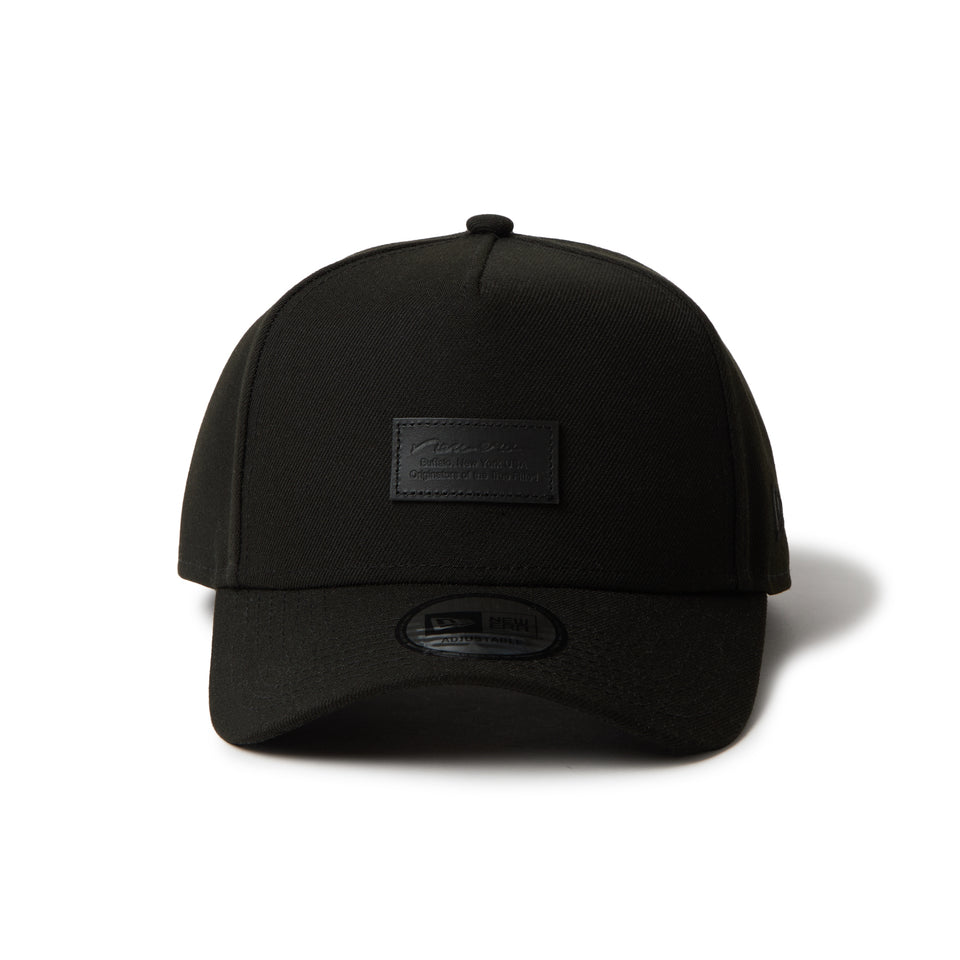 9FORTY A-Frame レザーパッチ ブラック | NEW ERA ニューエラ公式オンラインストア