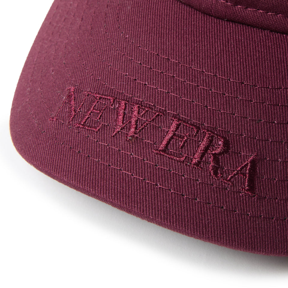 9THIRTY Visor Logo バイザーロゴ エンブロイダリー バーガンディ | NEW ERA ニューエラ公式オンラインストア