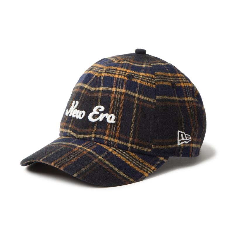9THIRTY Check Series オールドロゴ ネイビー