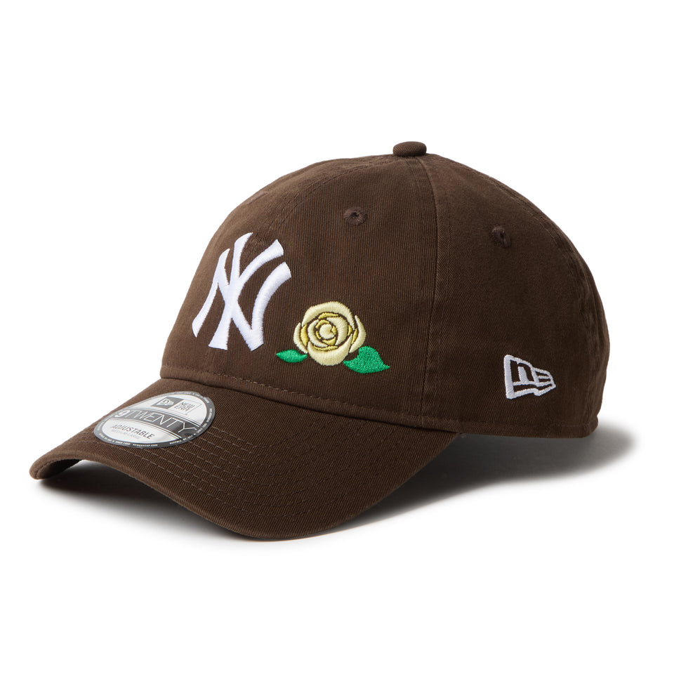 9TWENTY クロスストラップ With Rose ニューヨーク･ヤンキース ウォルナット | NEW ERA ニューエラ公式オンラインストア