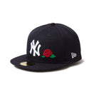 59FIFTY With Rose ニューヨーク・ヤンキース ネイビー | NEW ERA ニューエラ公式オンラインストア